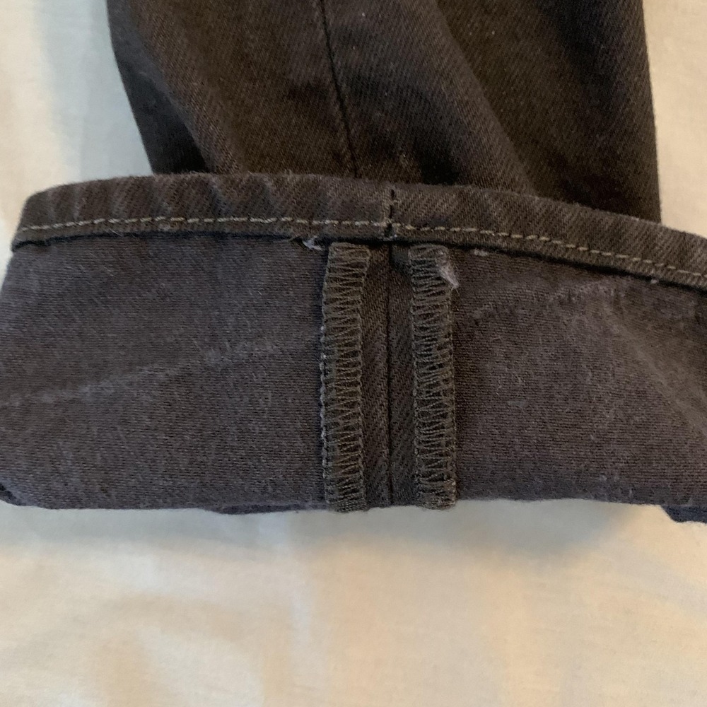 Levi's 501 Mens Jeans 33x34 Black Denim Button Fly Straight Leg Original Fit - Picture 9 of 12